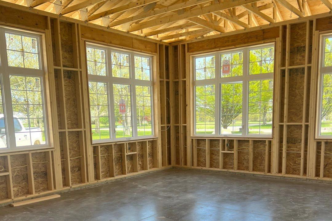 framing of interior of home